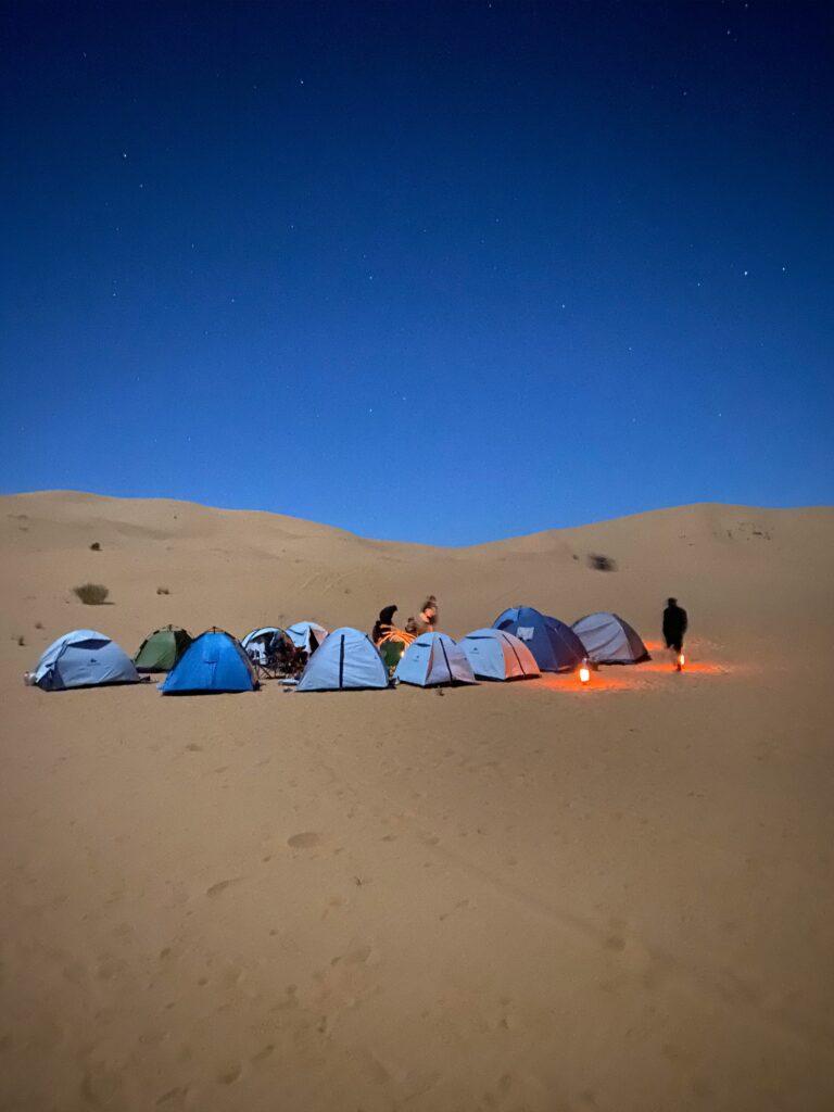 A Tent in BBQ Dinner in Dubai Desert