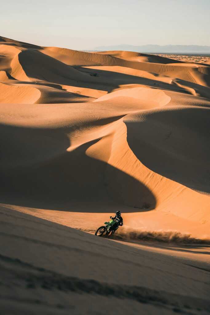 Dirt Bike Dubai A Bike Rider in Desert Dirt Bike Dubai