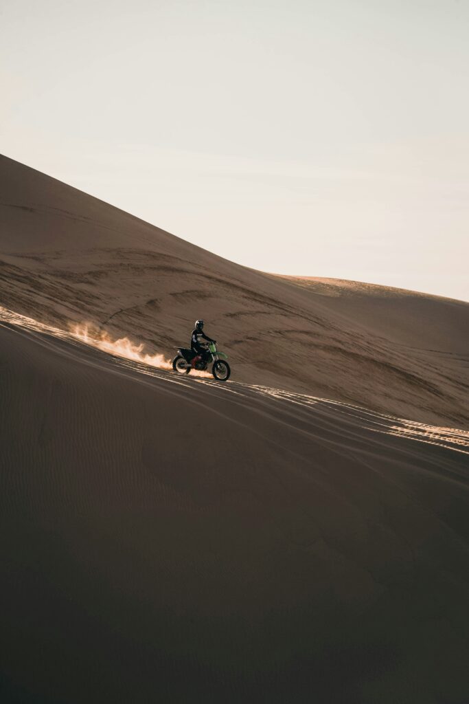 Dirt Bike Dubai A Bike Rider in Desert Dirt Bike Dubai