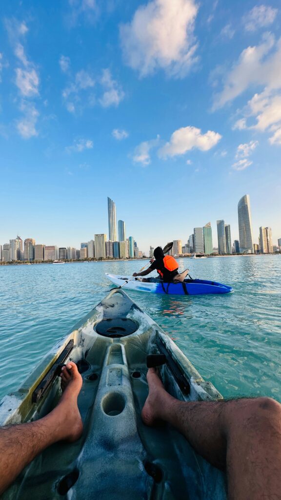 Outdoor Activities in Dubai A Man on Boat Outdoor Activities in Dubai