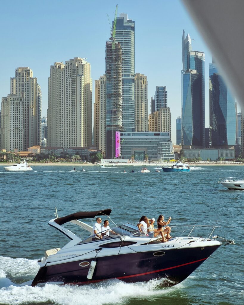 A Group of Tourist on Boat Experience Luxury Tours in Dubai