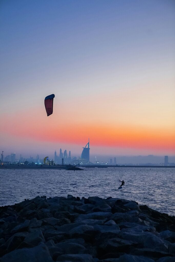 Outdoor Activities in Dubai A Man Playing With perashoot Outdoor Activities in Dubai