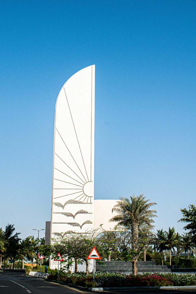 A White Concret Tower Tourism Companies in Abu Dhabi