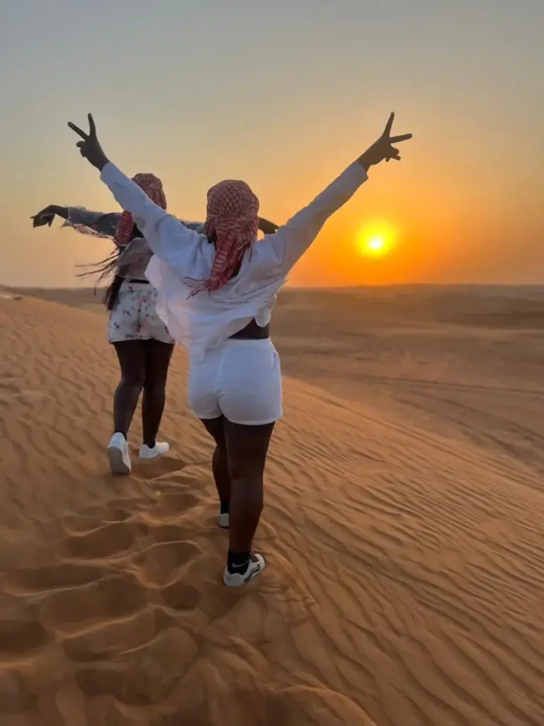two womens in desert safari