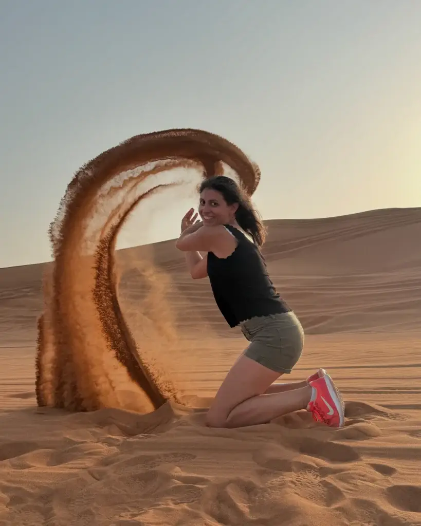 a women in desert safari