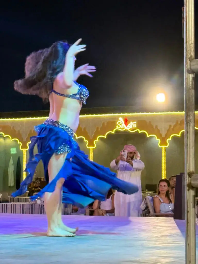 A belly dancer
