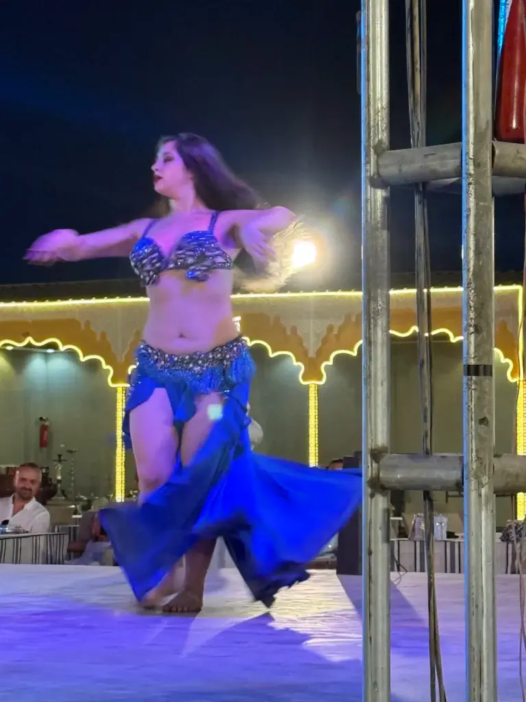 A belly dancer