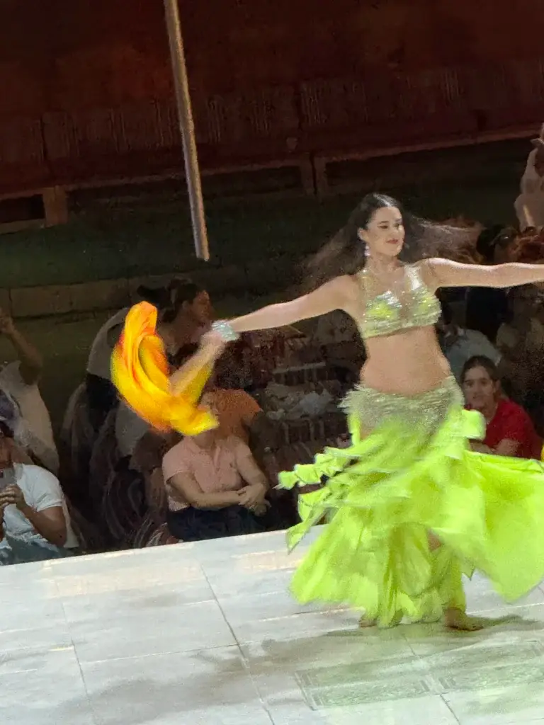 A belly dancer